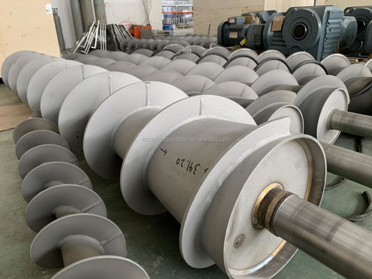 Çiftlikler vis baskı su çekme makinesi 12000L/H vis baskı atık su arıtma