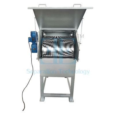0.75kw SUS304 Döner Davul Tarama Makinesi DN350 Çıkış Flange Döner Davul Ekran Filtresi