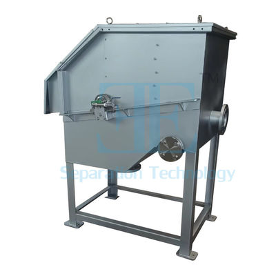 0.75kw SUS304 Döner Davul Tarama Makinesi DN350 Çıkış Flange Döner Davul Ekran Filtresi