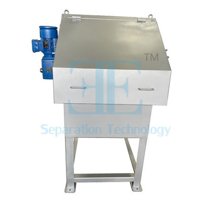0.75kw SUS304 Döner Davul Tarama Makinesi DN350 Çıkış Flange Döner Davul Ekran Filtresi
