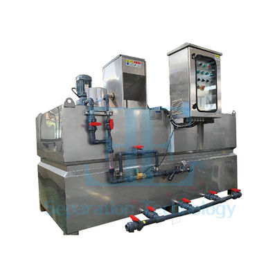 Dokunmatik Ekran Ekranı ve 0.75kW Depolama Karıştırıcı ile PLC Denetimli Polimer Dozajlama Sistemi