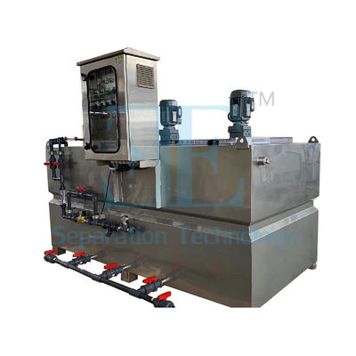2000L/H Otomatik ±1% Doğruluklı Polimer Dozlama Sistemi 0.75kw Karıştırıcılar ile