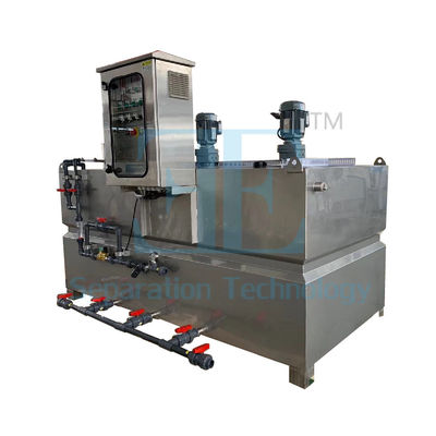 PLC kontrolü ile dokunmatik ekran 2000L/H polimer dozlama sistemi