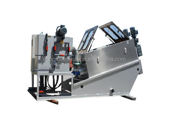 Endüstriyel Atık Su Arıtımı için Vidalı Pres Çamur Susuzlaştırma Makinesi