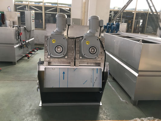 Vidalı Pres Çamur Susuzlaştırma Makinesi 2.4-30m3/sa SUS304