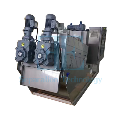 1kW Vidalı Pres Çamur Susuzlaştırma Makinesi 0.8-12m3/sa Kapasite