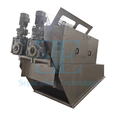 Enerji Tasarruflu Vidalı Pres Çamur Susuzlaştırma Makinesi 1kW 220V-380V